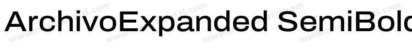 ArchivoExpanded SemiBold◆字体转换